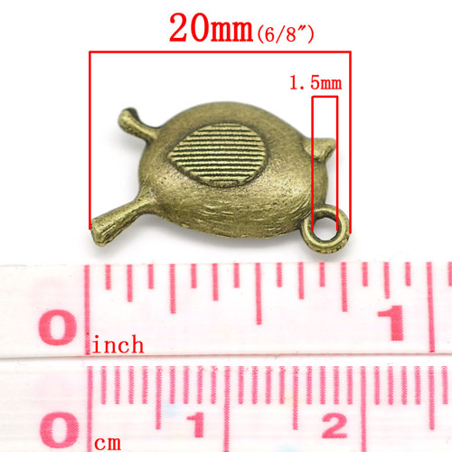 Ptáček TWITÍK 2D/ant.bronz/ 20x17mm — foto 3