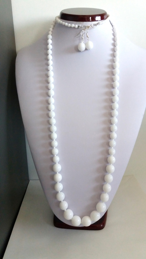 Extra dlouhé „RETRO - bílá“ 100 cm — foto 3