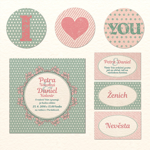 Set svatebních tiskovin sweet — foto 4
