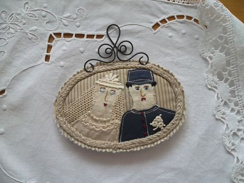 Svatební ...........(textilní obrázek) — foto 3