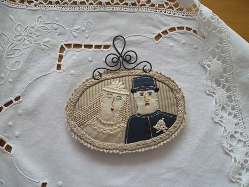Svatební ...........(textilní obrázek) — foto 4