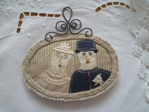 Svatební ...........(textilní obrázek) — foto 5