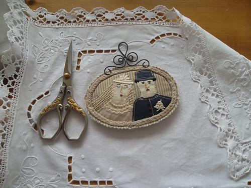 Svatební ...........(textilní obrázek) — foto 6
