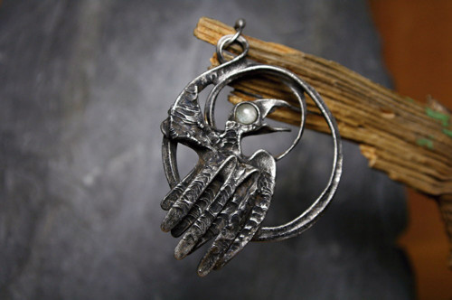 Vrána - talisman akvamarín Mozambik — foto 3