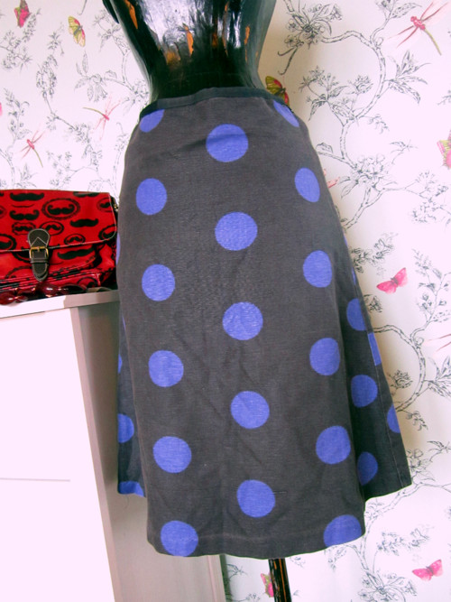 Sukně violet dots — foto 3