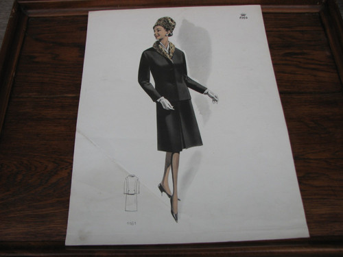 Dáma s leopardem...list z módního katalogu, 1964 — foto 2