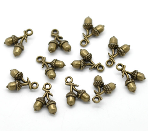 Žaludy/ ant.bronz/ 15x11mm — foto 2