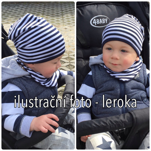 Dětská čepice homeless ... PUNTIKY EMA — foto 2