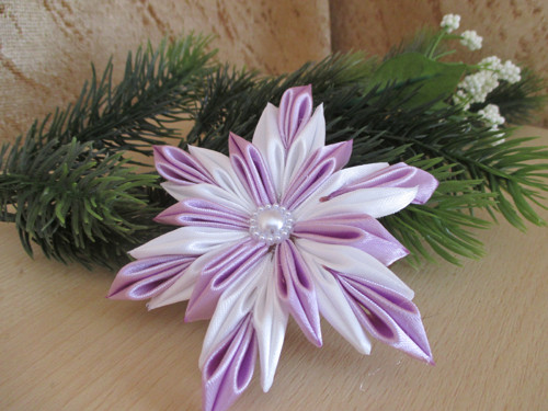 Bílofialová-.vánoční vločka. — foto 3