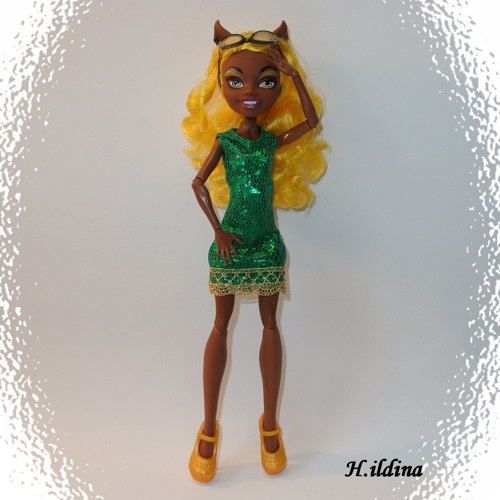 Zelené šatičky „ADÉLA“ pro panenky MONSTER HIGH — foto 2