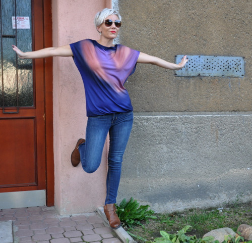 Fialkové triko — foto 2