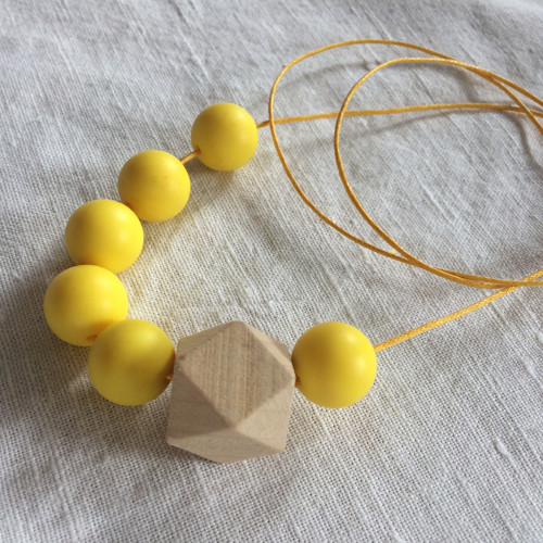 Kousací Korále - Natural / Yellow — foto 3