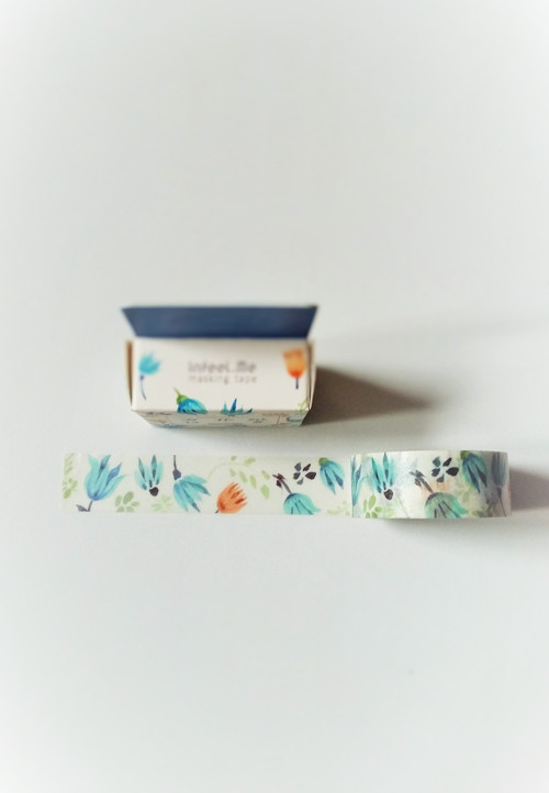 Washi páska - Modré kvítí — foto 2