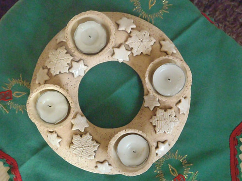 Adventní věnec vločkový — foto 2