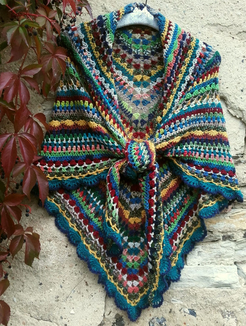 Háčkovaný kaleidoskop - barevný podzim — foto 2