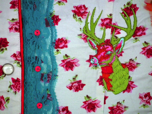 Neceser RED LIGHT / green deer — foto 5