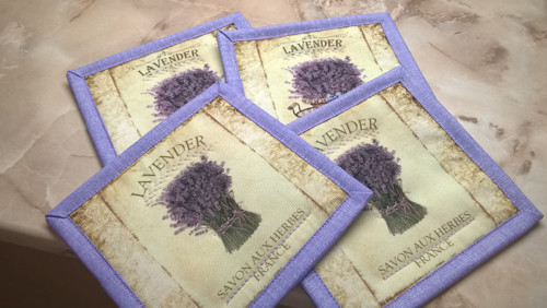 Podtácky Lavender sada 4ks — foto 4