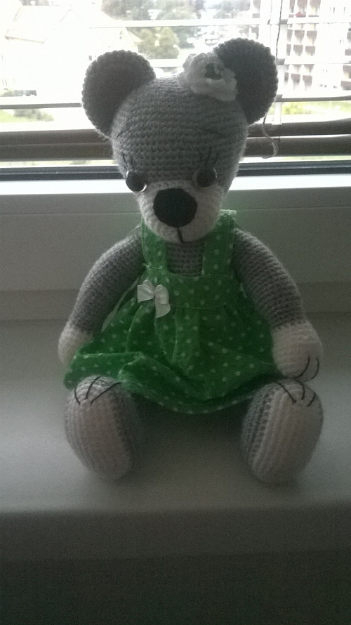 Háčkovaná medvídka Leonka — foto 3
