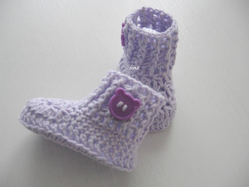 Háčkované botičky (10 cm) — foto 3