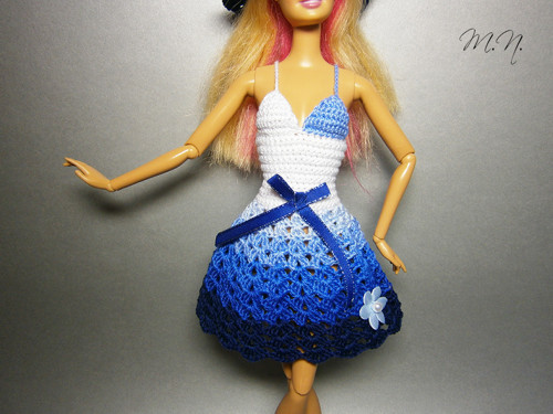 Elegance v modré - oblečky pro Barbie — foto 3