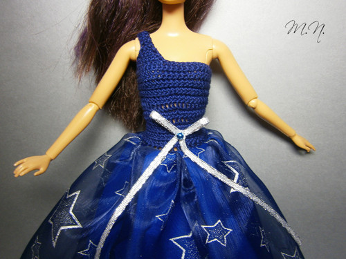 Modré plesové šaty pro Barbie — foto 2