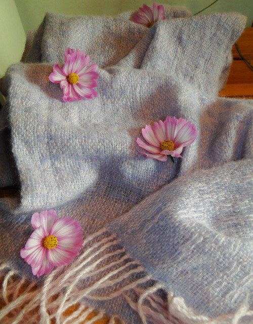 Tkaná šála/pléd - (Čer)vánek — foto 3