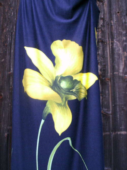 Orchidej - limet - maxi sukně — foto 5
