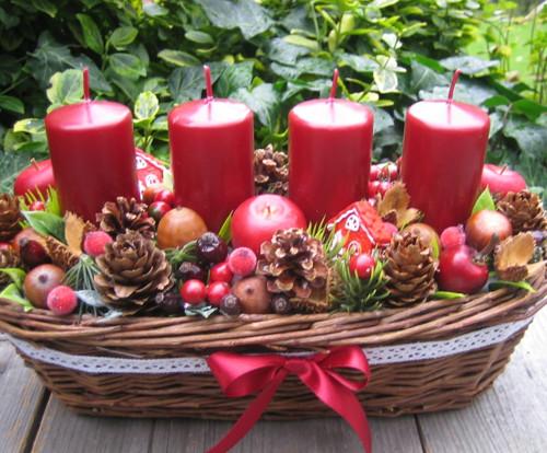 Adventní košíček do červena — foto 2