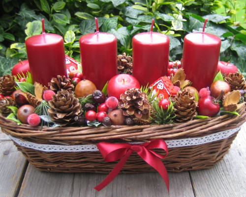 Adventní košíček do červena — foto 3