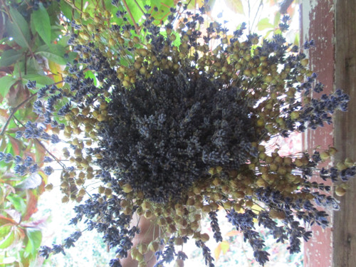 Levandulovo -lněná samostojící — foto 2