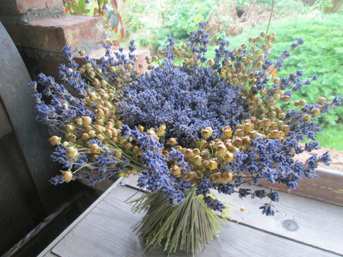 Levandulovo -lněná samostojící — foto 3
