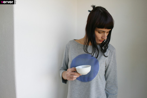 Triko šedé s lila kruhem (L) — foto 2