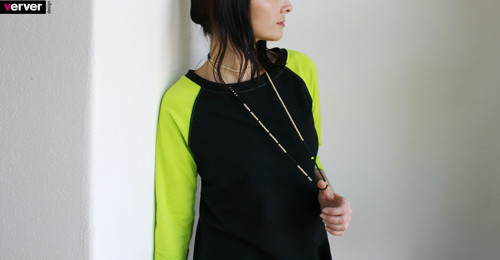 Šaty "černé-neon" (M) — foto 5