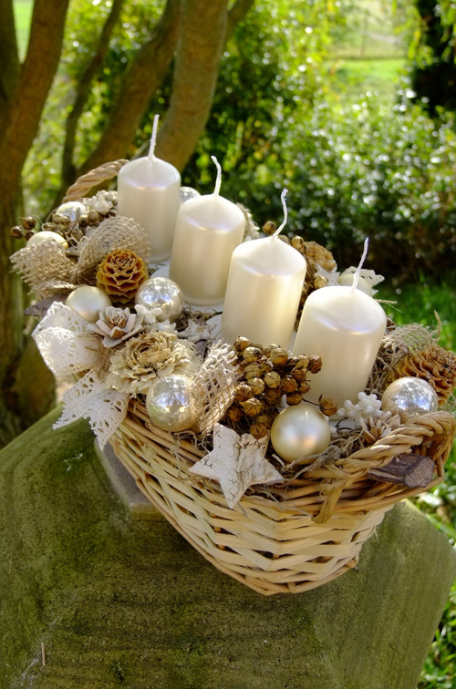 Adventní ošatka - Krémová — foto 6