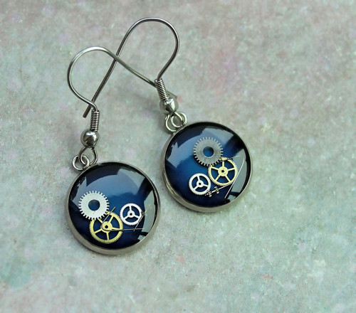 Earings /dark blue/ — foto 2