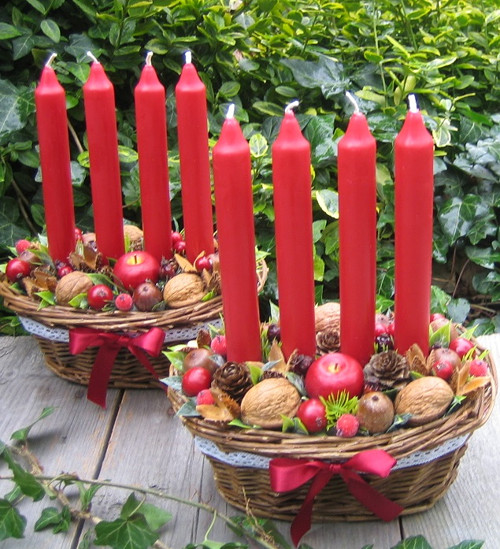 Adventní košíčky v červené — foto 2
