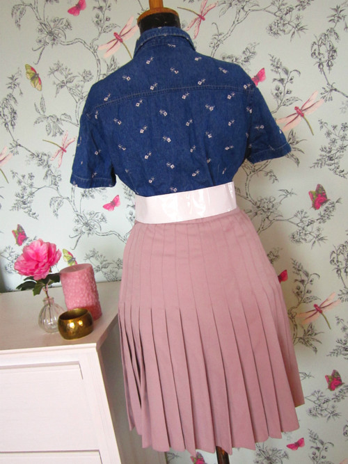Sukně powder pink plisé — foto 4