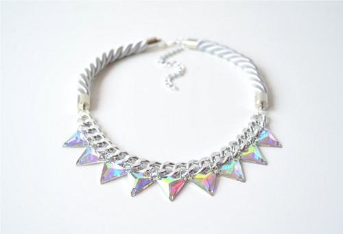 Náhrdelník Silver White Rainbow — foto 2