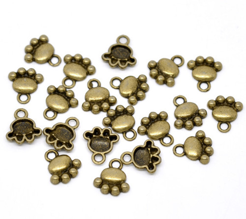 Tlapka/ ant.bronz/ 14x13mm — foto 3