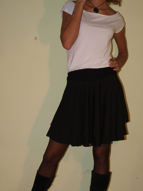 Černá lesklá kolová dvojitá — foto 2