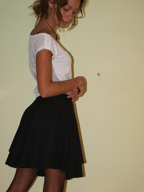 Černá lesklá kolová dvojitá — foto 4