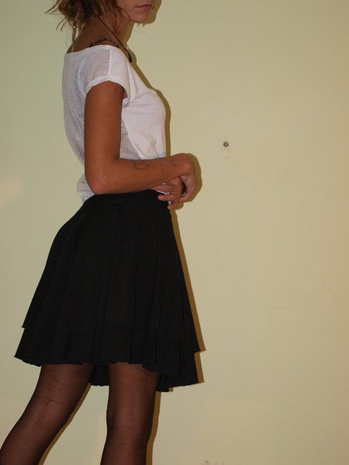 Černá lesklá kolová dvojitá — foto 5