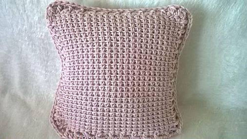 Háčkovaný vankúš POUDRE PINK — foto 3