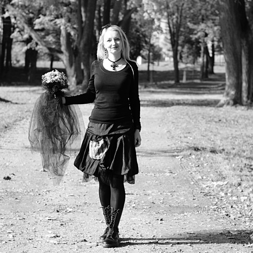 Dušičková...balonová sukně vel S/M — foto 2