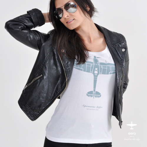 Supermarine spitfire gray women / tričko — foto 3