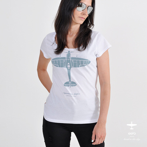 Supermarine spitfire gray women / tričko — foto 2