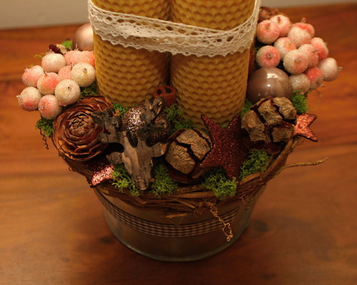 Přírodní adventní svícen — foto 4