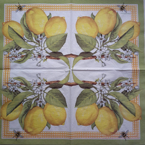 Ubrousek - citron 33x33cm — foto 2