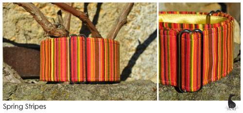 SPRING STRIPES | obojek + taška + vodítko — foto 2