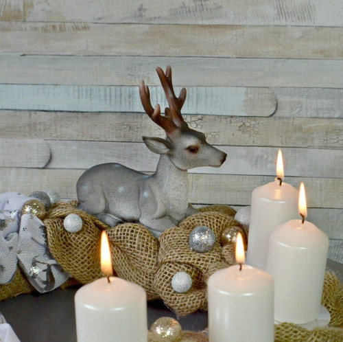 Adventní svícen S jelenem — foto 2